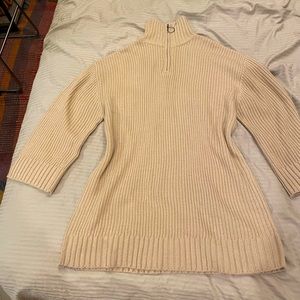 Tan sweater dress
